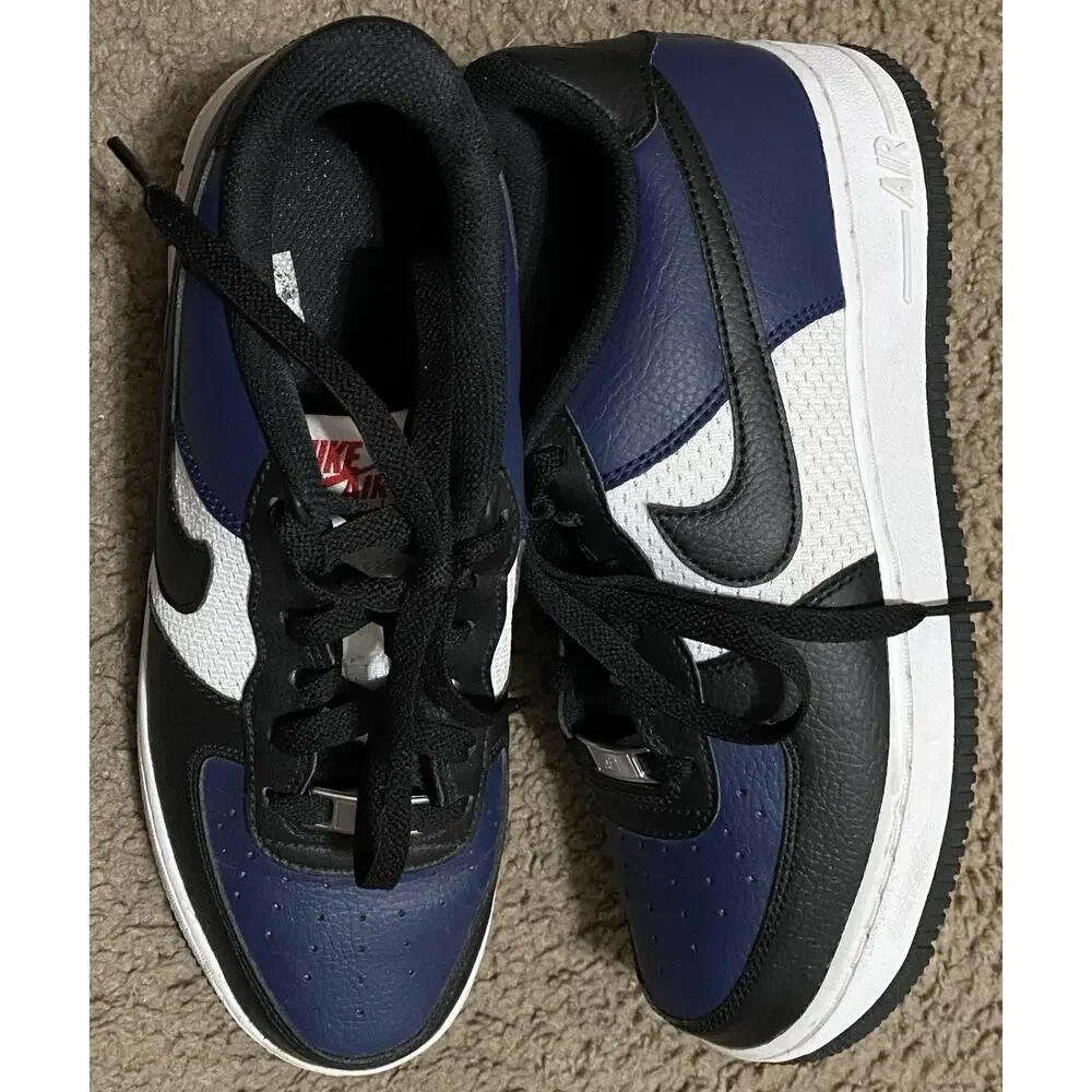 Nike Air Force 1 GS Sneakers Casual Gym Shoes Midnight Navy Sz 6.5Y Womens 8M